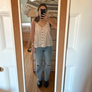 Paper Crane Striped Tank